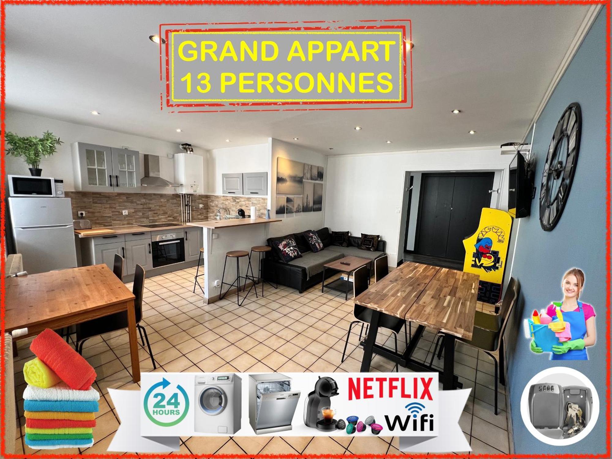 09 Chic & Cosy Grand Appart 4 Pieces 75M2 Hypercentre Wifi Smart Tv Netflix Saint-Etienne  Zewnętrze zdjęcie